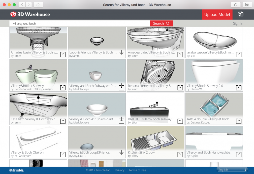 Trimble 3D Warehouse