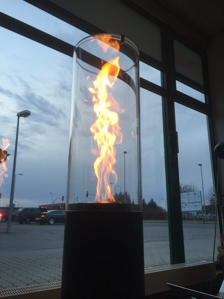 Eine nett anzusehende Ethanol Feuerstelle.