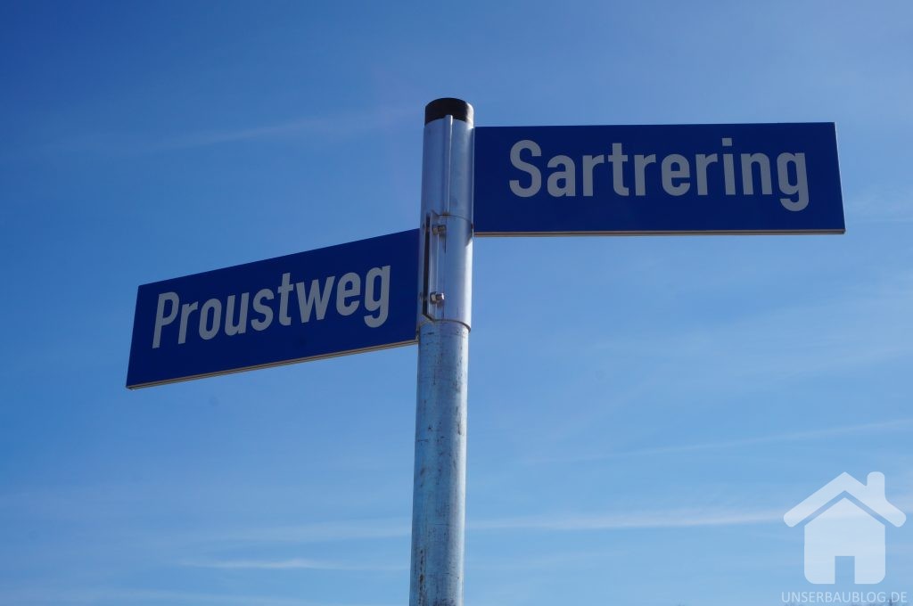 Sartrering Straßenschild