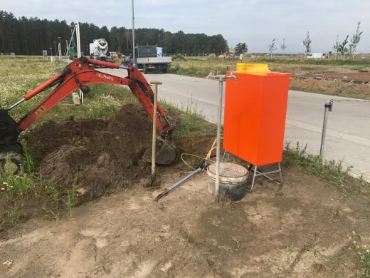 Bauwasser und Baustrom sind bereit