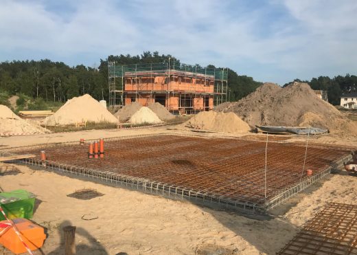 Streifenfundament und Bewehrung