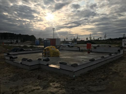 Erdgeschoss Maurerarbeiten Tag 1