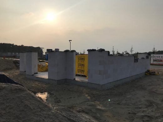 Erdgeschoss Maurerarbeiten Tag 2